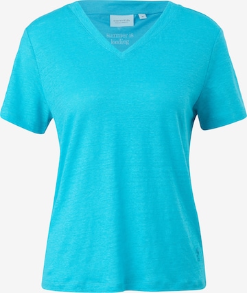 comma casual identity Shirt in Blauw: voorkant