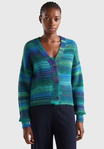 UNITED COLORS OF BENETTON Knit Cardigan in Blue: front