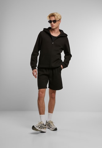 Urban Classics Zip-Up Hoodie in Black