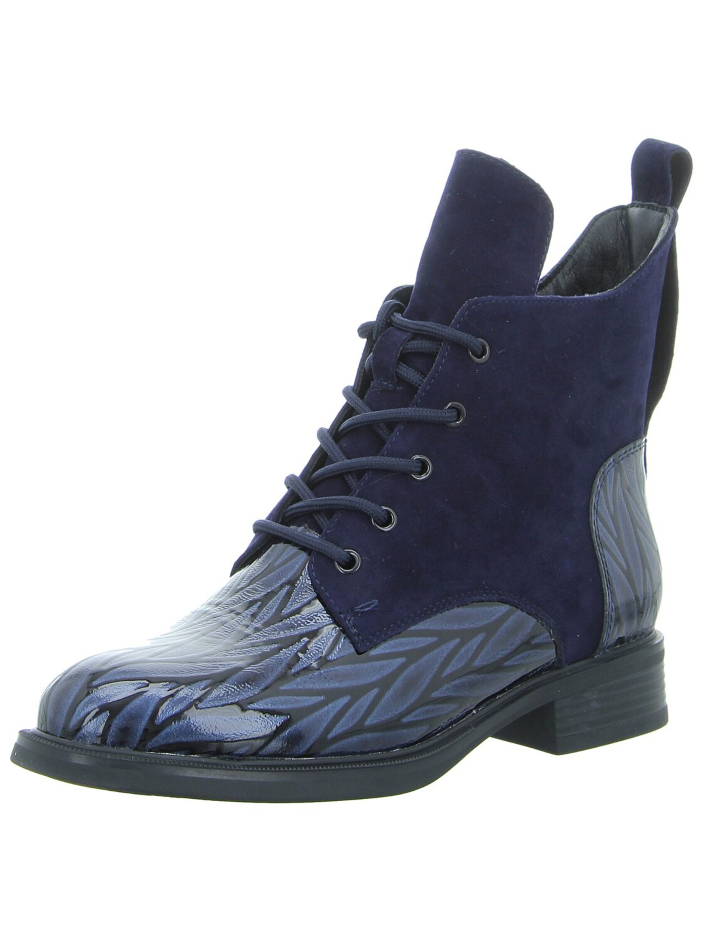 Artiker Lace-Up Boots 'Damen Stiefelette 57C0192 Echt Leder in blau' in Blue: front