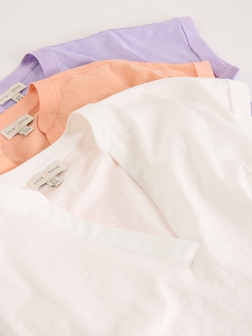 T-shirt love & roses en mélange de couleurs
