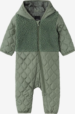 NAME IT Dungarees 'MEMBER' in Green: front