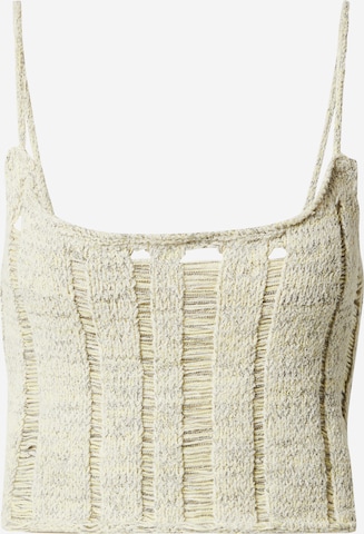 BDG Urban Outfitters Knitted Top in Green: front