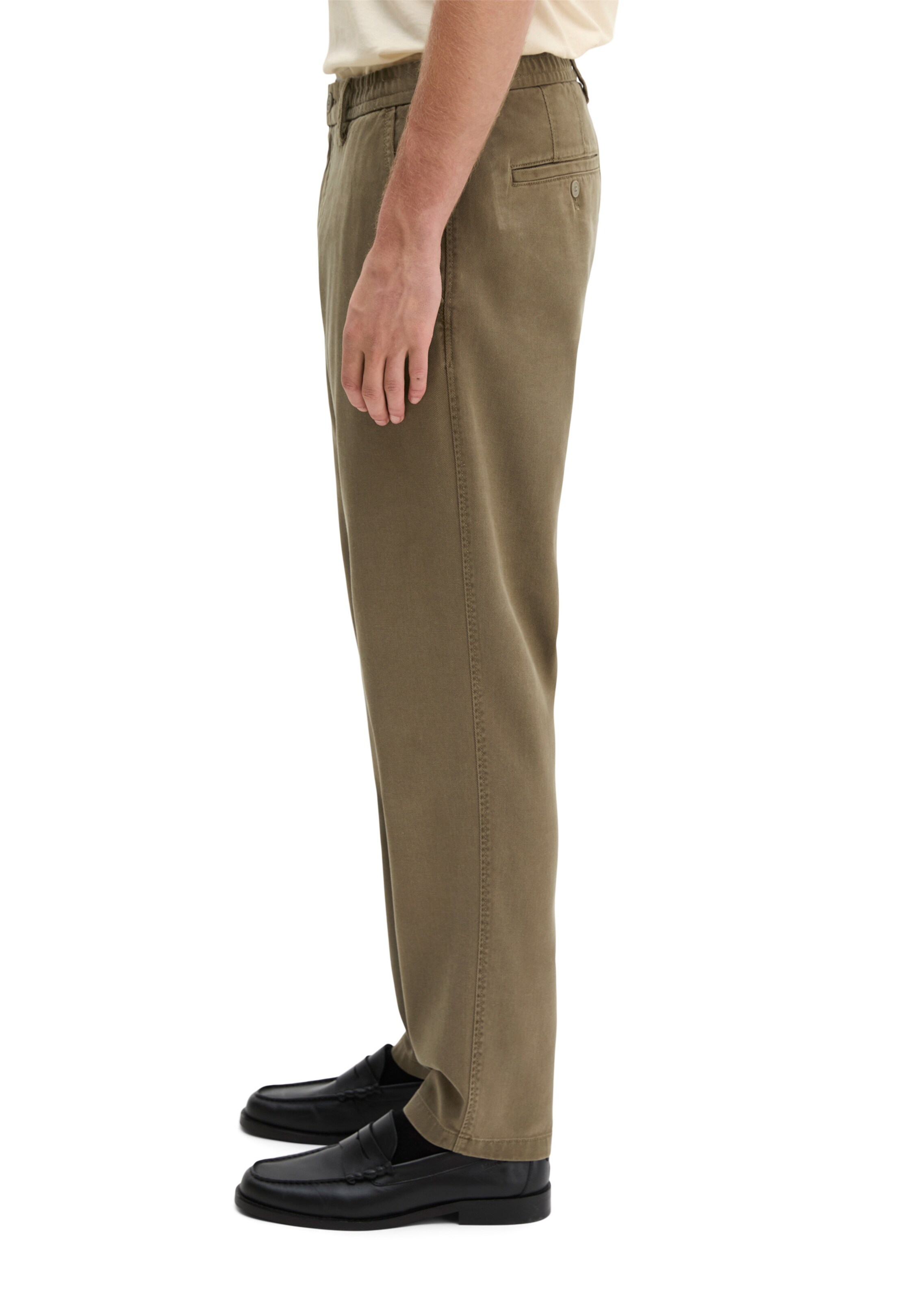 Marc O'Polo Tapered Chino trousers 'Belsbo' in Brown