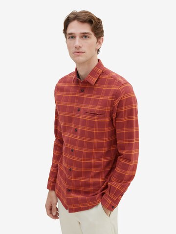 Regular fit Camicia di TOM TAILOR in rosso