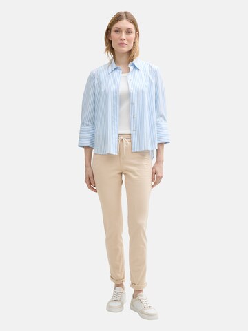 TOM TAILOR Tapered Jeans in Beige