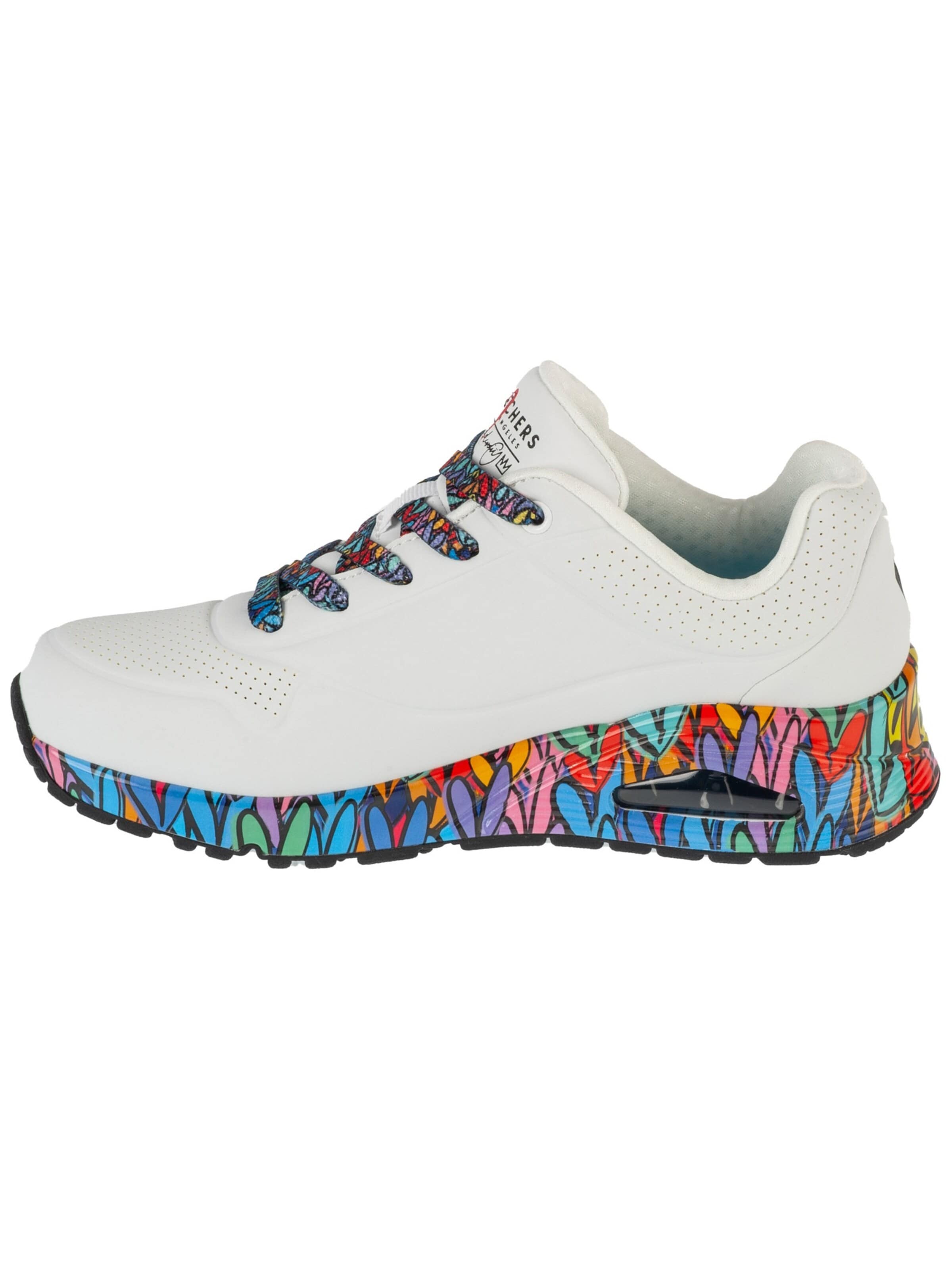 SKECHERS Baskets basses 'Uno - Ravaged Love' en 36 en blanc, Vue avec produit