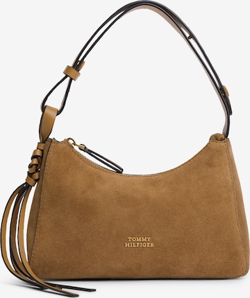 brūns TOMMY HILFIGER Pleca soma: no priekšpuses