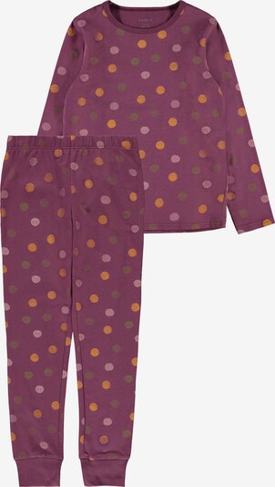 Pijamale NAME IT pe galben lămâie / mov zmeură / portocaliu deschis / roz, Vizualizare produs
