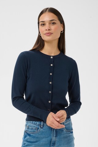 Cardigan 'KAlizza' Kaffe en bleu : devant