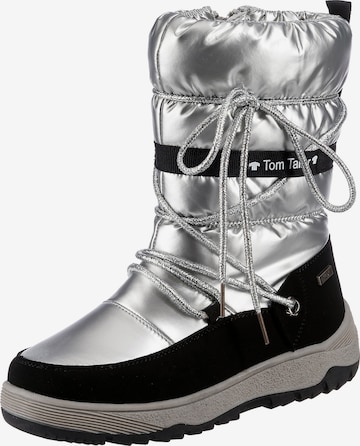 TOM TAILOR Snow Boots in Silver: front