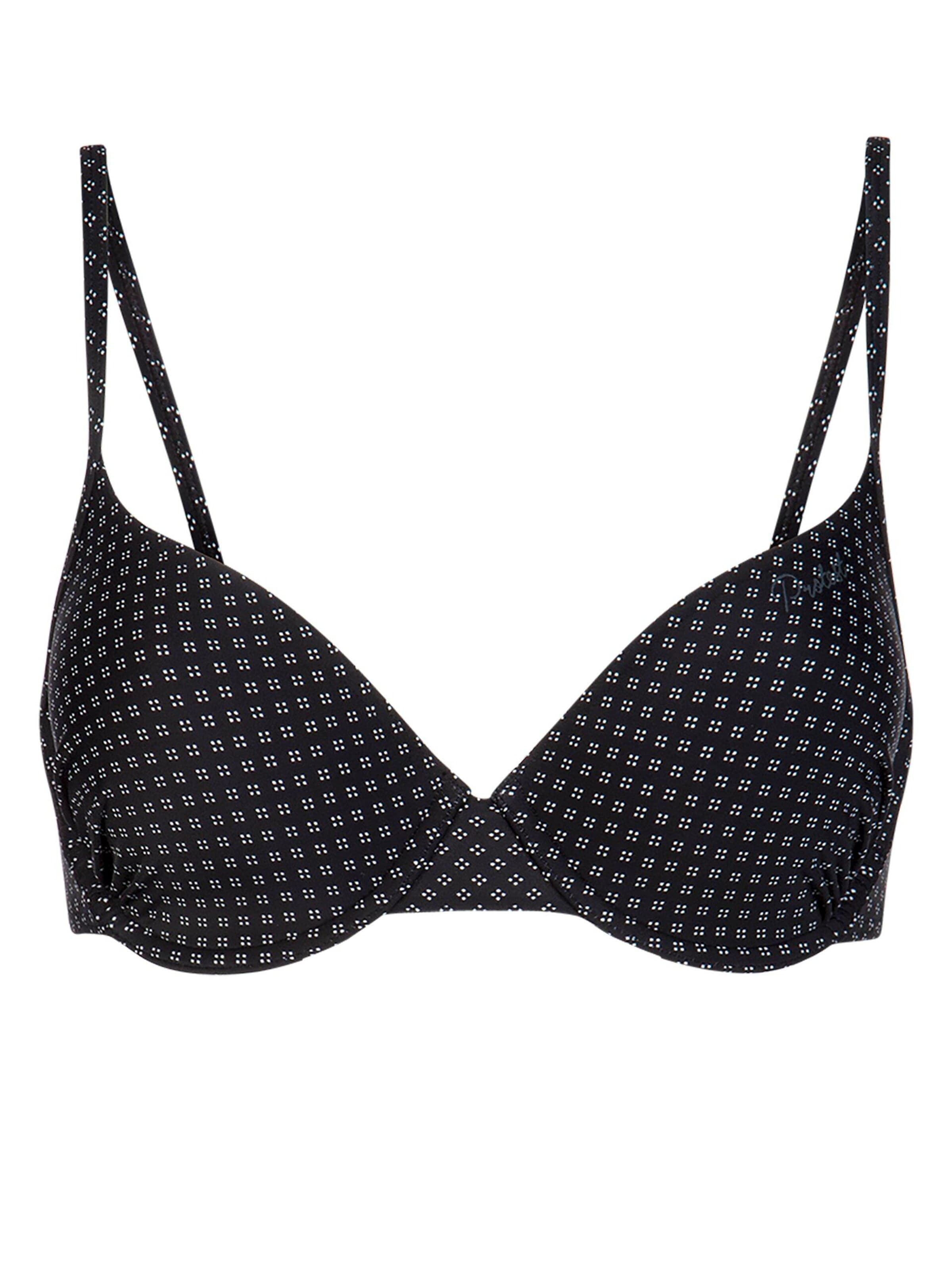 PROTEST Bikini top 'MM GOAL DCUP' in Black: front