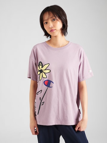 Champion Authentic Athletic Apparel T-shirt i lila: framsida