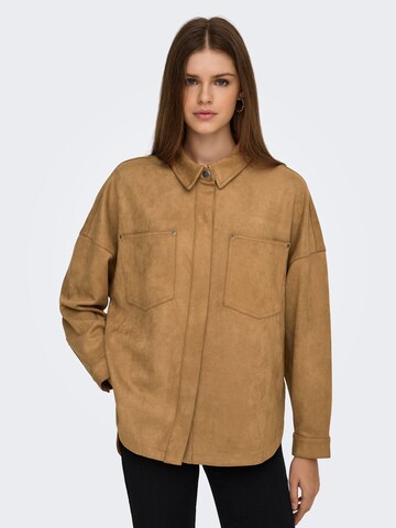 ONLY Übergangsjacke 'JANINE-STINA' in Braun