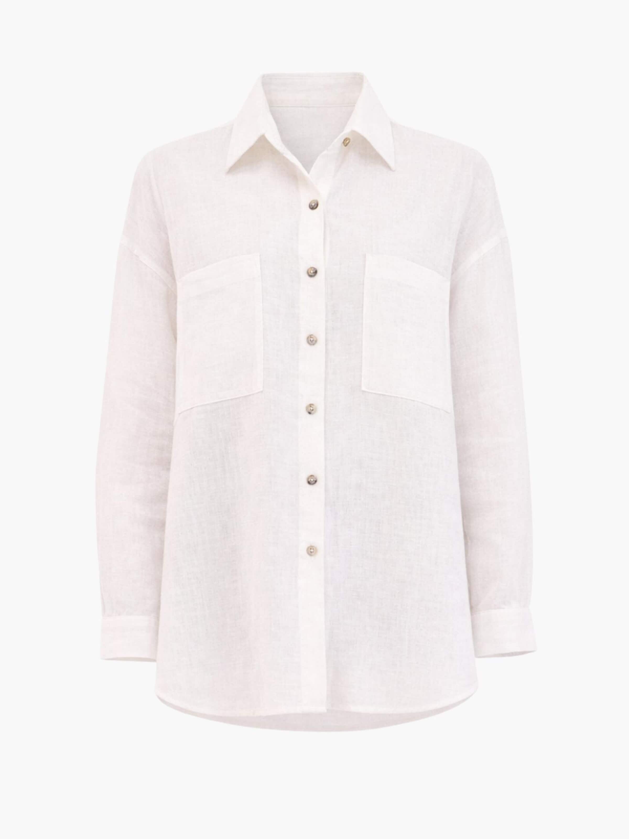 AmourLinen Shirt 'Molly'‌‌‌ in Weiß: Vorderseite