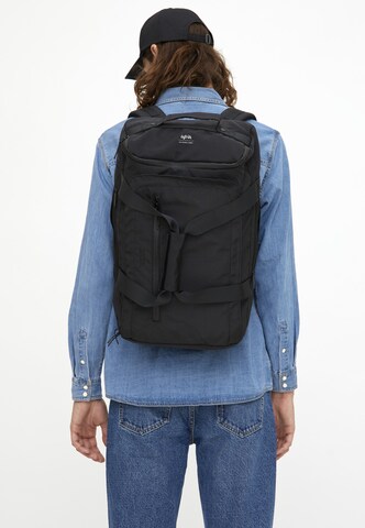Lefrik Rucksack 'Wanderer' in Schwarz: Vorderseite