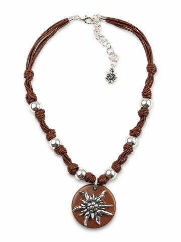 Allgäu Rebell Necklace 'Maria' in Brown: front