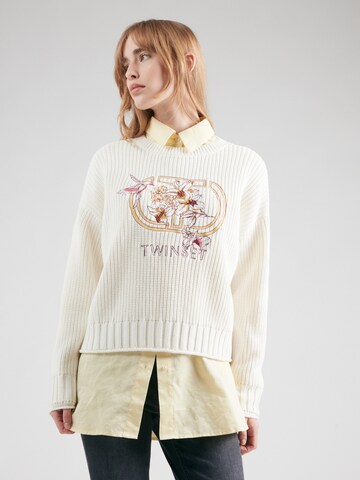 Twinset Sweater in White: front