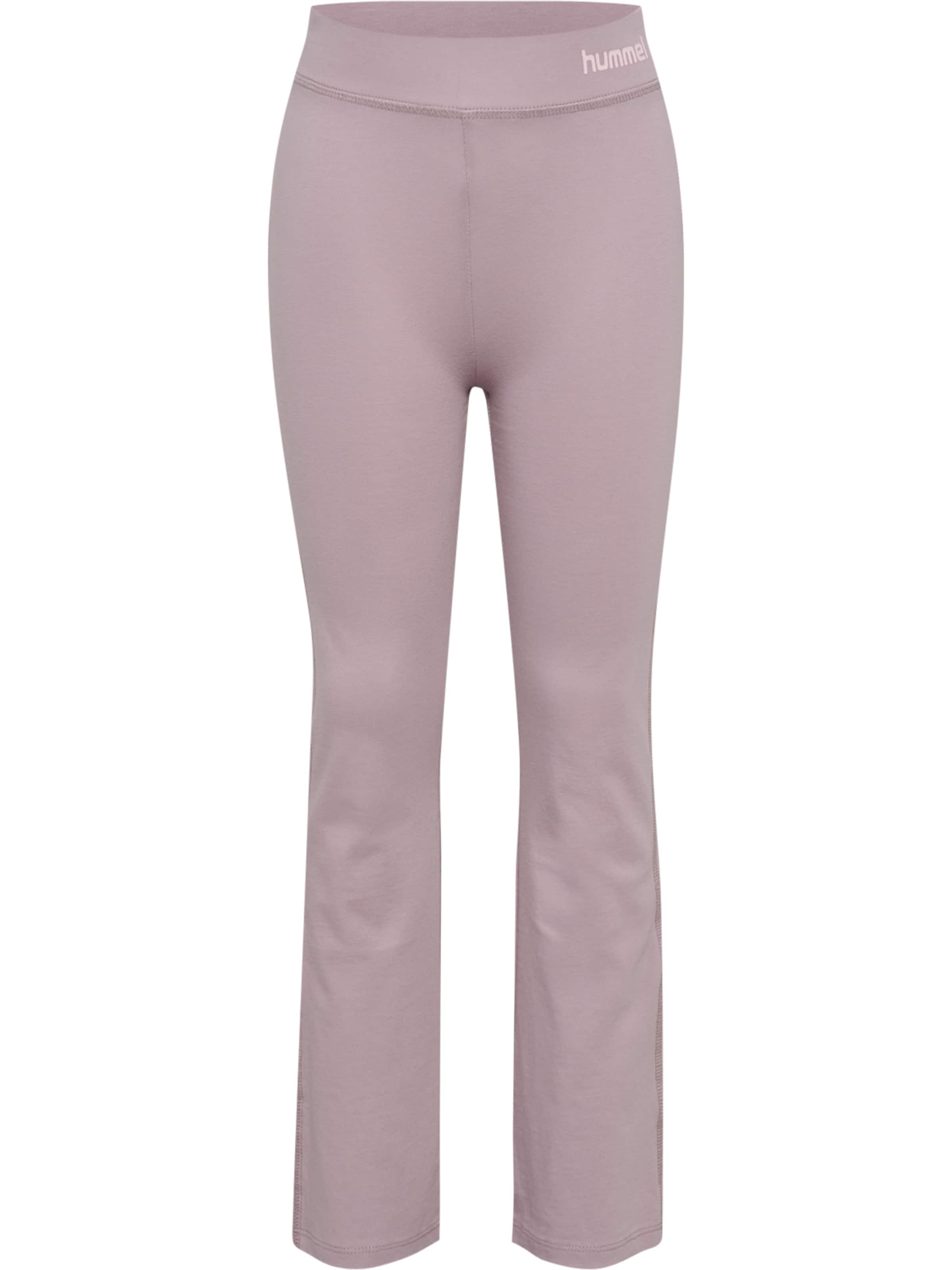 évasé Leggings Hummel en violet : devant