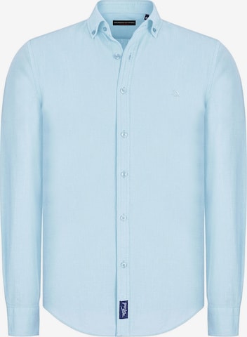 Giorgio di Mare - Camisa 'Mendy' em azul: frente