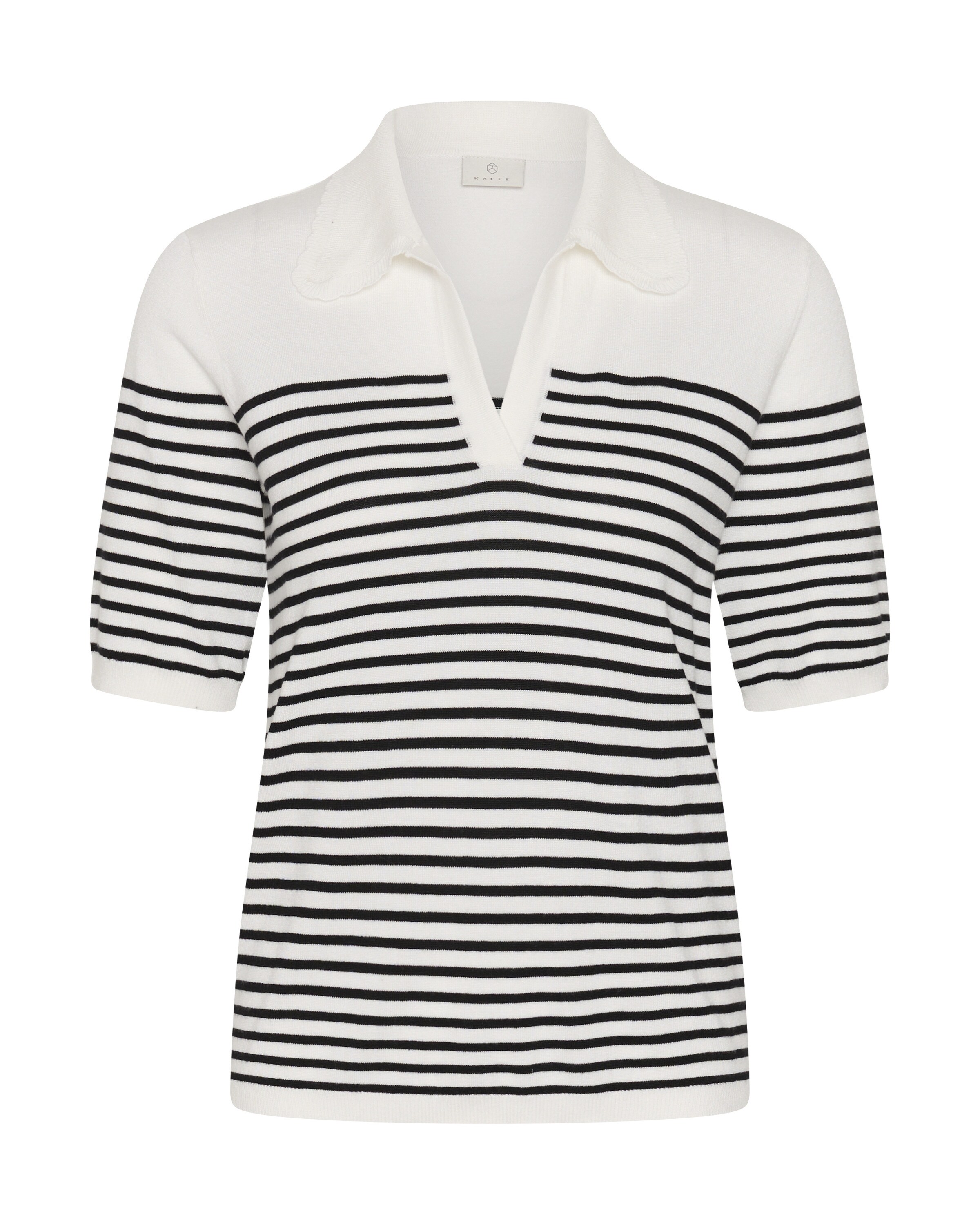 Pull-over 'Lizza' Kaffe en blanc : devant