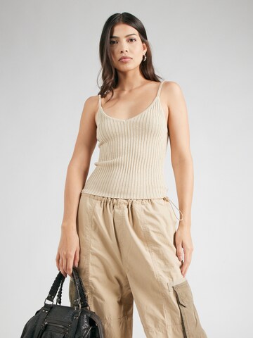 Tops en tricot Molly BRACKEN en beige : devant