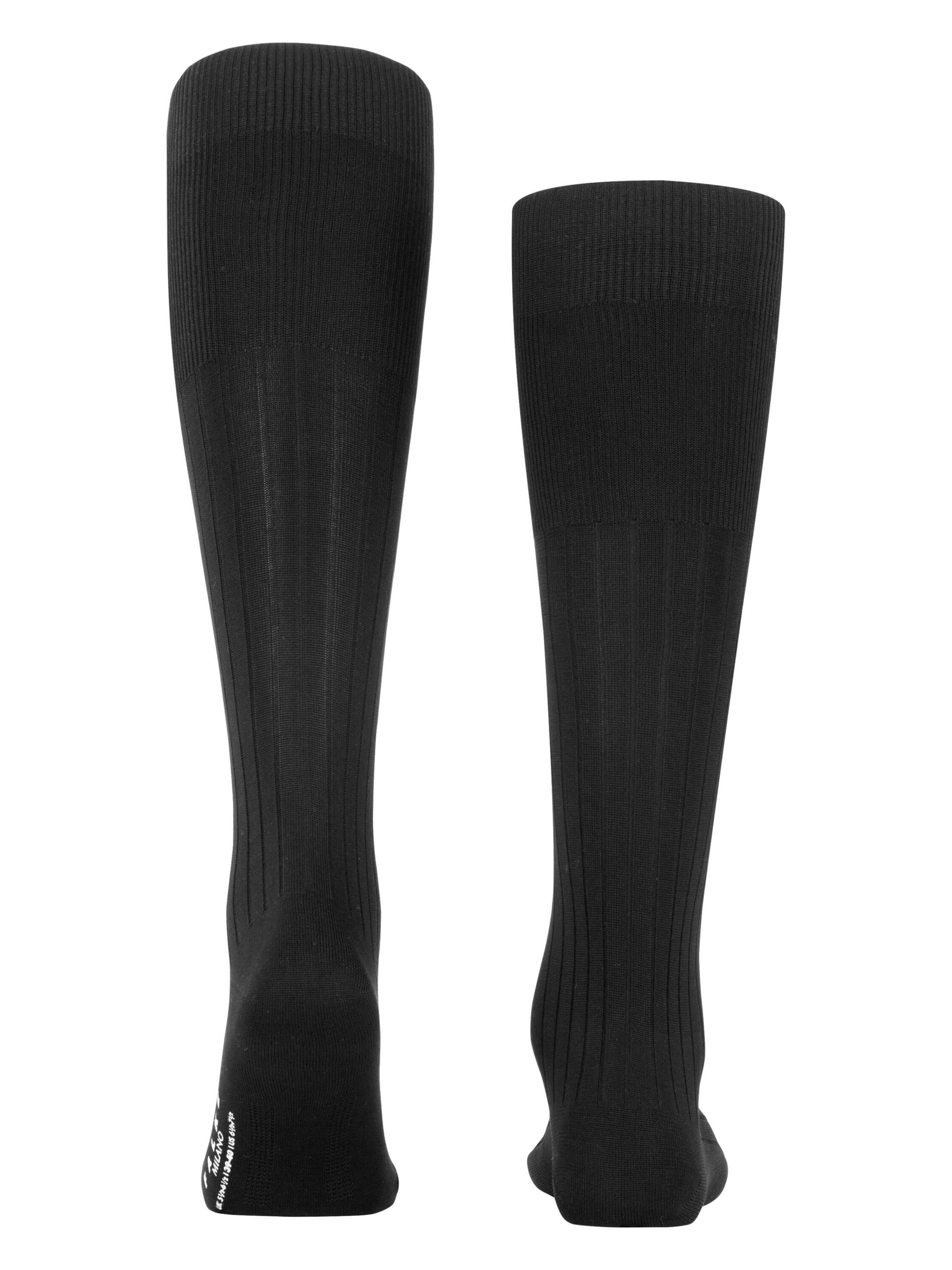 FALKE Knee High Socks 'Milano' in Black