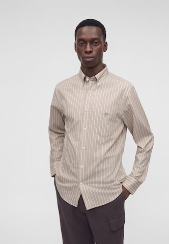 GANT Regular fit Button Up Shirt in Grey: front