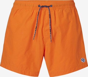 Shorts de bain North Sails en orange : devant