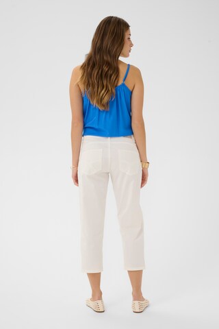 Cream Regular Trousers 'CRBerta' in White