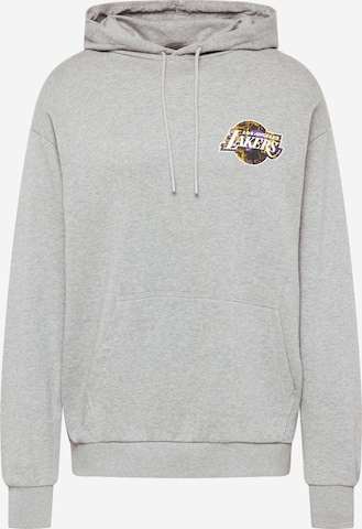 NEW ERA Athletic Sweatshirt 'Los Angeles Lakers' in Grey: front