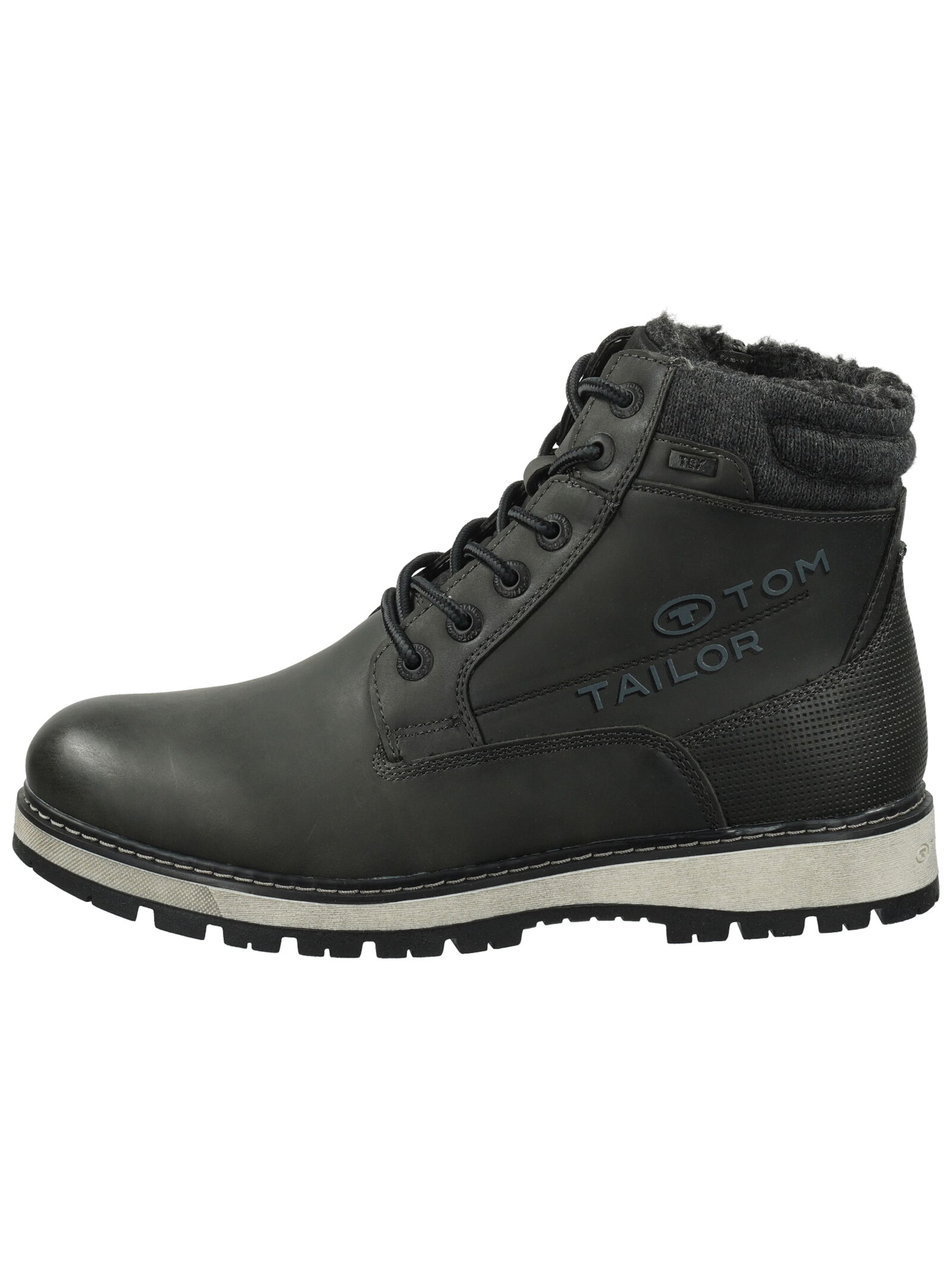 Bottes à lacets TOM TAILOR en noir