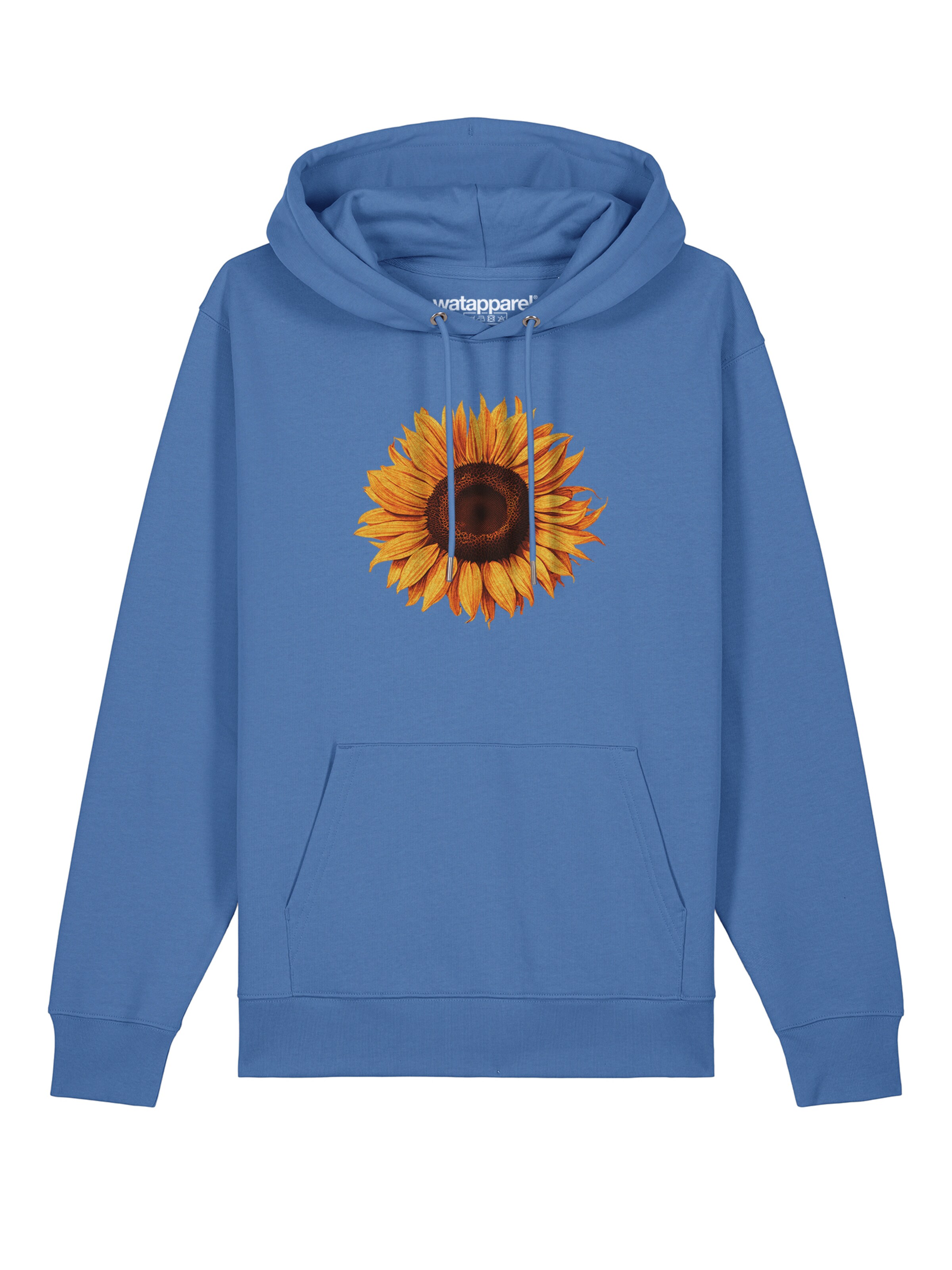Sweat-shirt ' Sonnenblume ' Watapparel en bleu : devant