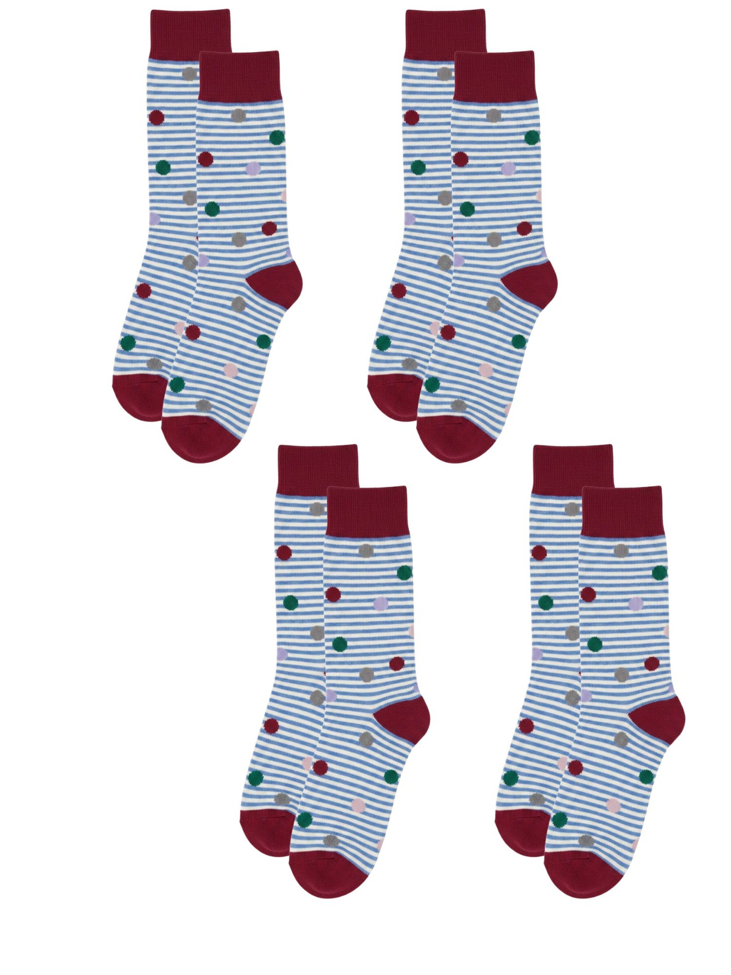 Albero Natur Socks 'Bio-Baumwoll-Kindersocken-4er Pack' in Mixed colors: front