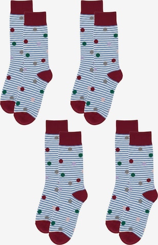 Albero Natur Socks 'Bio-Baumwoll-Kindersocken-4er Pack' in Mixed colors: front