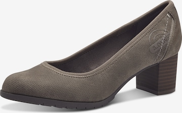 Pumps de la s.Oliver pe maro: față