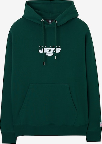 Sweat-shirt Pull&Bear en vert : devant