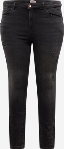 Skinny Jeans 'DAISY' di ONLY Curve in nero: frontale