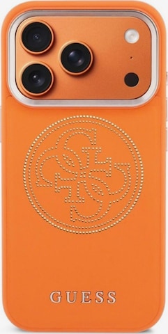 GUESS Smartphonehoesje 'Guess Perforated 4G MagSafe for iPhone 18 Pro Max / iPhone 17 Pro Max' in Oranje: voorkant