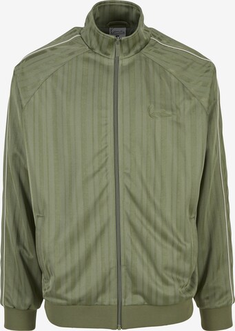 Karl Kani Sweatjacke in Grün: Vorderseite