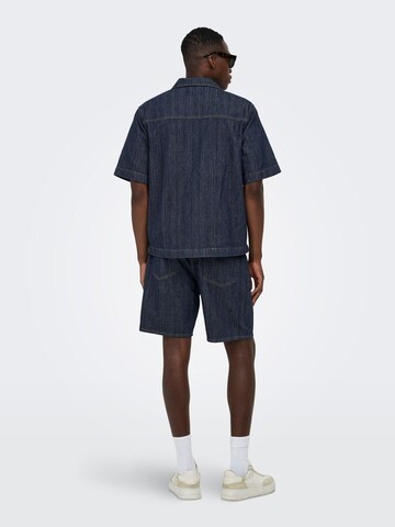 Regular fit Camicia 'ONSWayne' di Only & Sons in blu