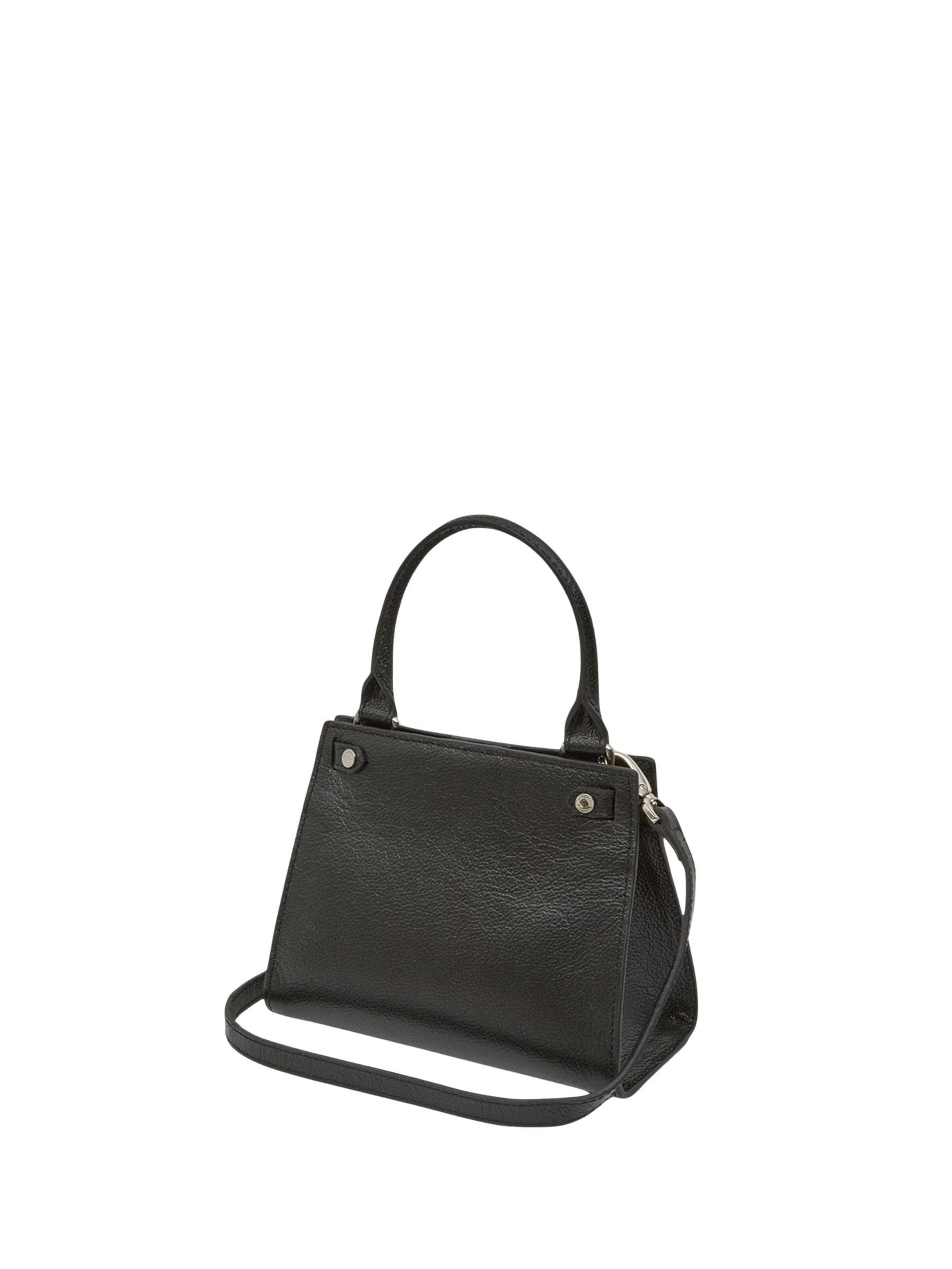 MAC DOUGLAS Handtas 'Mac Douglas Sacs À Main MINI Temple Buni Cuir Noir' in Zwart