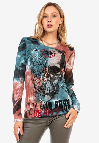 CIPO & BAXX Sweatshirt in Gemengde kleuren: voorkant