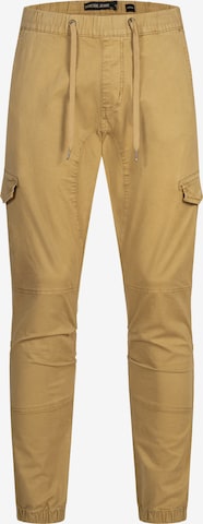 Pantalon cargo 'INPillus' INDICODE JEANS en jaune : devant