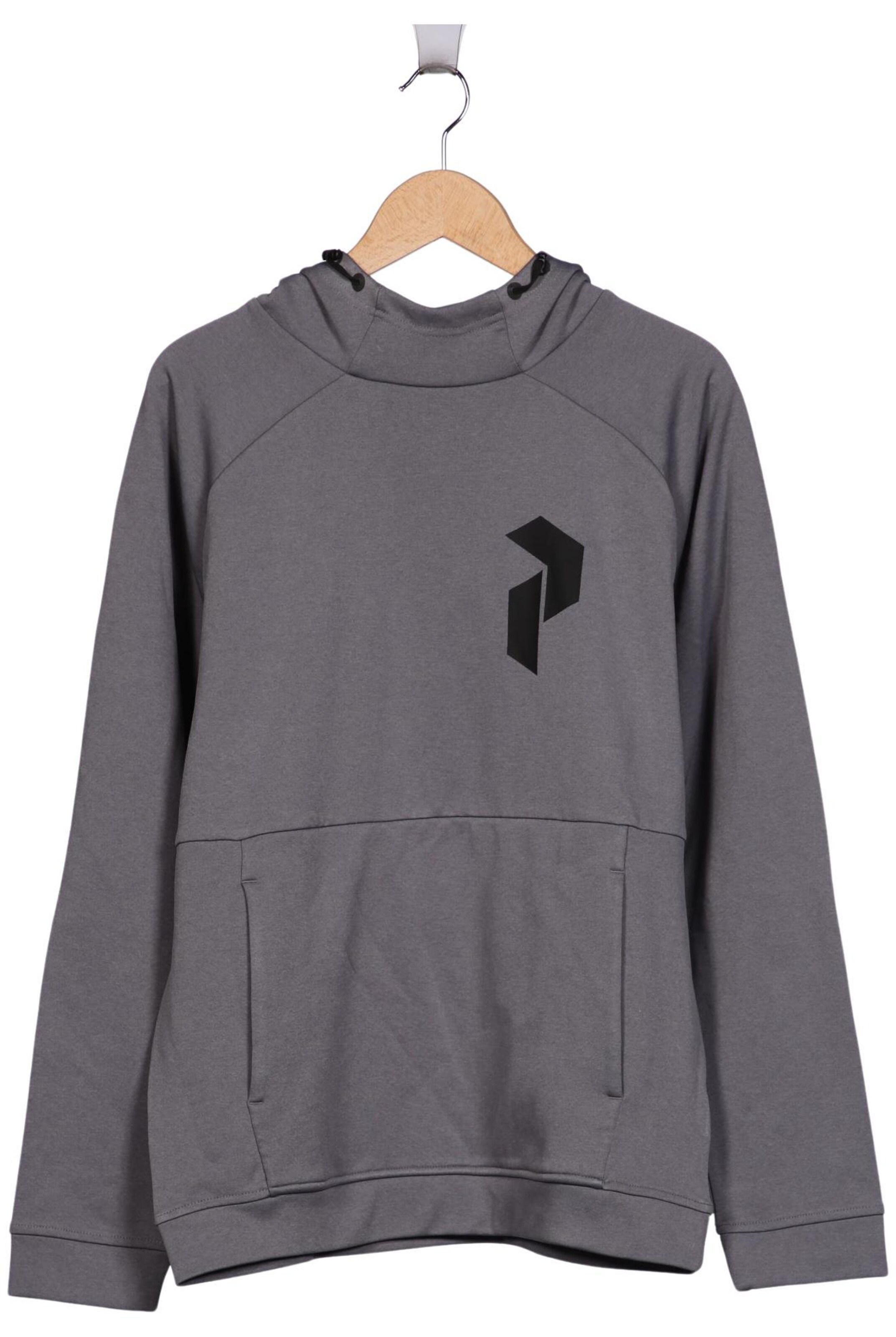 PEAK PERFORMANCE Sweatshirt & Zip-Up Hoodie in L in Grey: front