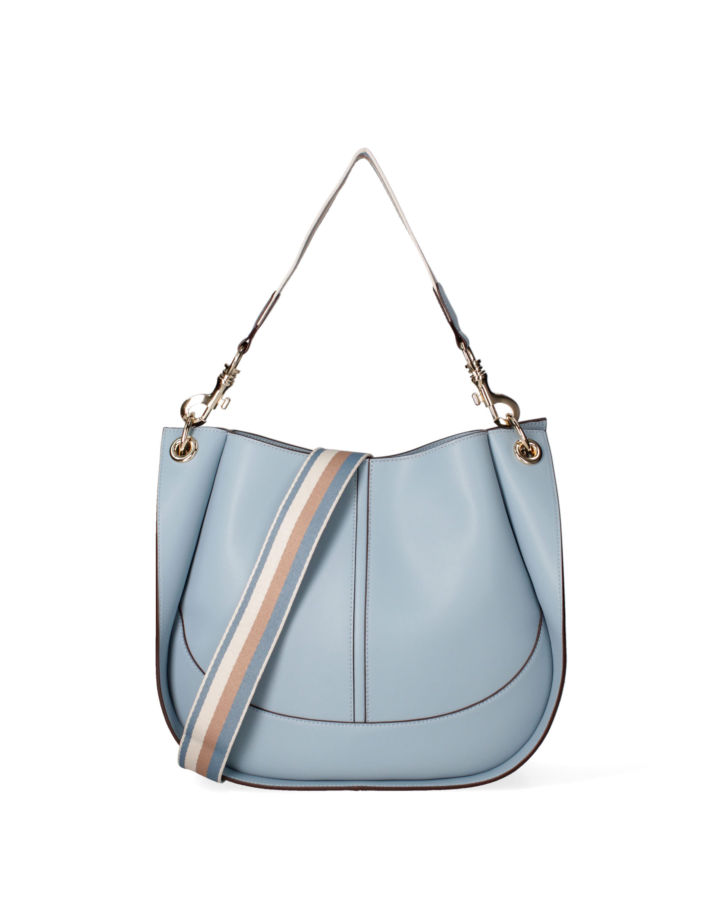 Borsa a spalla di Viola Castellani in blu: frontale