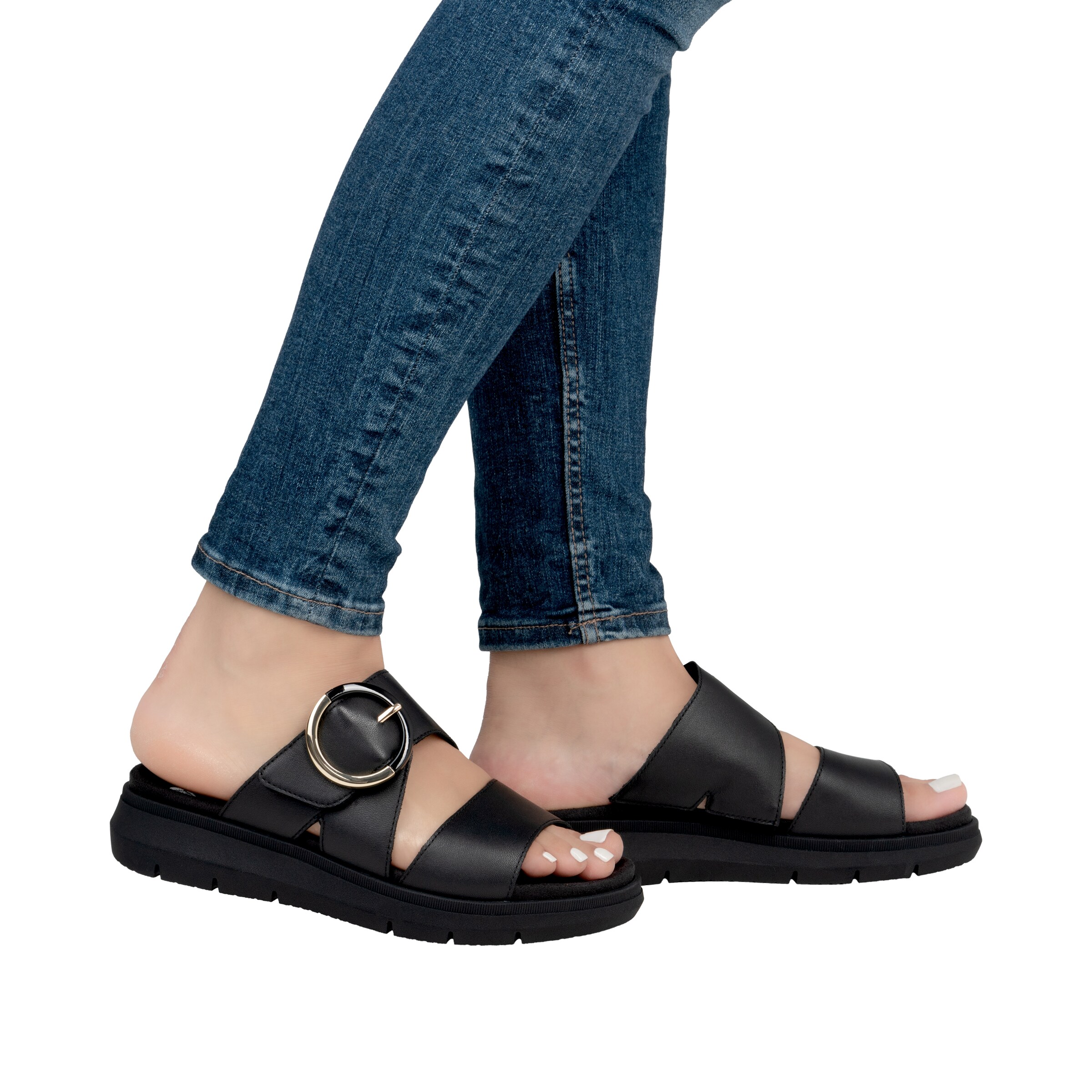 REMONTE Mule in Black: front