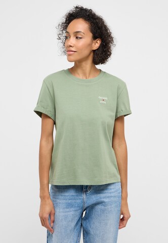 MUSTANG T-Shirt 'Monroe' in Grün: Vorderseite