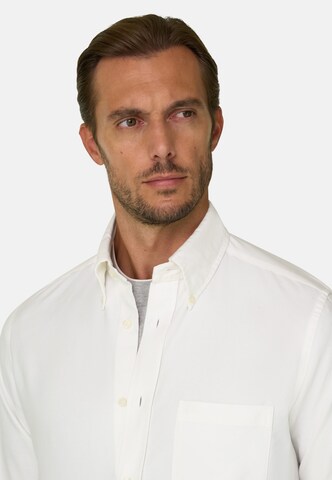 Boggi Milano Regular fit Zakelijk overhemd in Wit