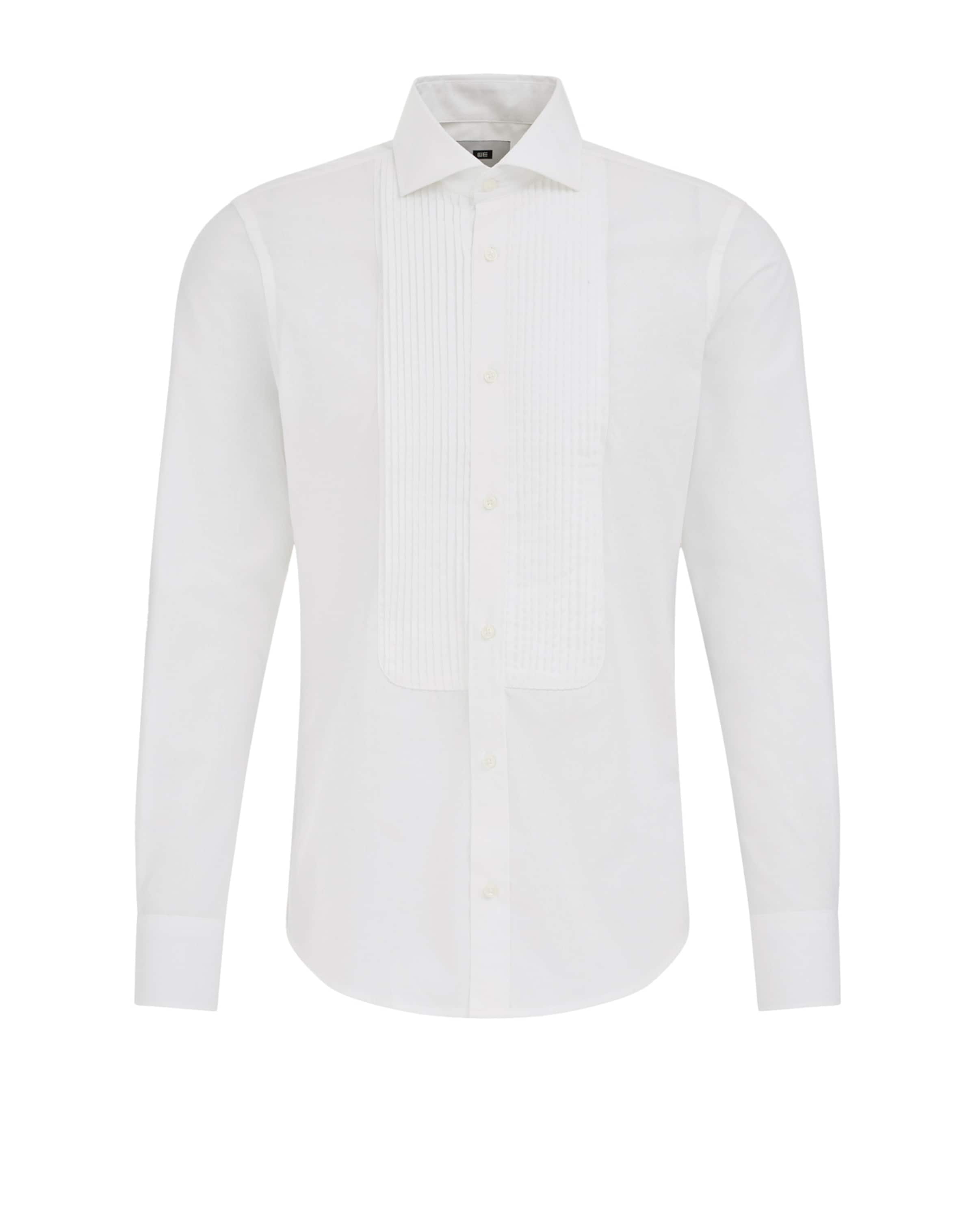 WE Fashion Regular fit Πουκάμισο σε λευκό: μπροστά